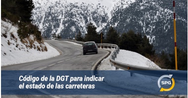 Código de la DGT para indicar estado de las carreteras