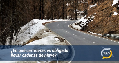 ¿En qué carreteras es obligado llevar cadenas de nieve?