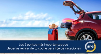 Los 5 puntos más importantes que  deberías revisar de tu coche para irte de vacaciones