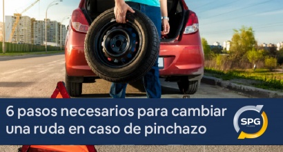 6 pasos necesarios para cambiar una rueda en caso de pinchazo